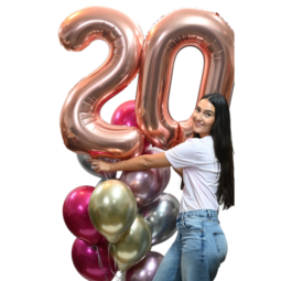 בלוני מספרים ו10 בלוני הליום