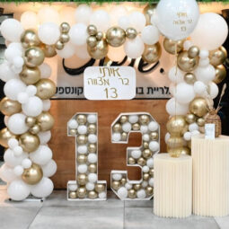 קיר בלונים ריבוע