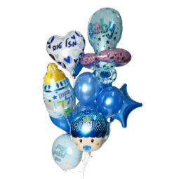 זר בלונים baby boy